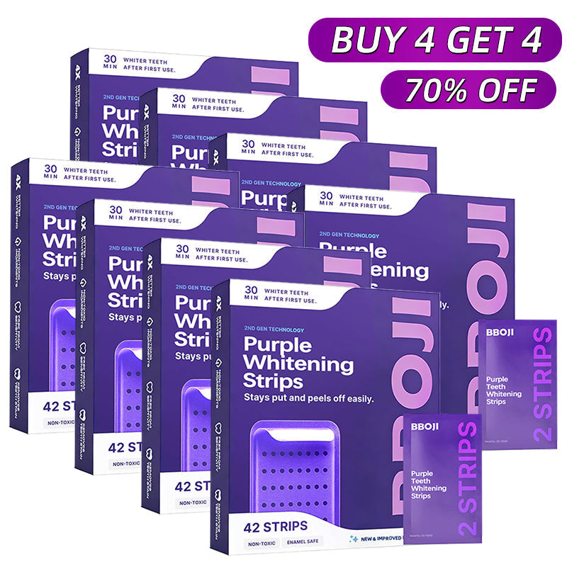 Purple Teeth Whitening Strips | Fast, Gentle & Peroxide-Free Whitening