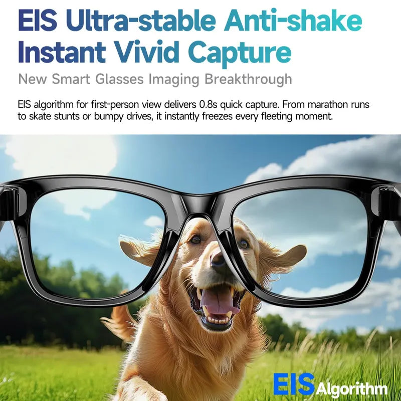 Smart AI Camera Glasses with 8MP Resolution Photochromic Lenses Convenient Button Touch Adjustment for Travel Outdoor Adventures Hands-Free Photography 160+Languages Real-Time Translation Bluetooth Wireless Wearable Video Recording UV Protection Halloween