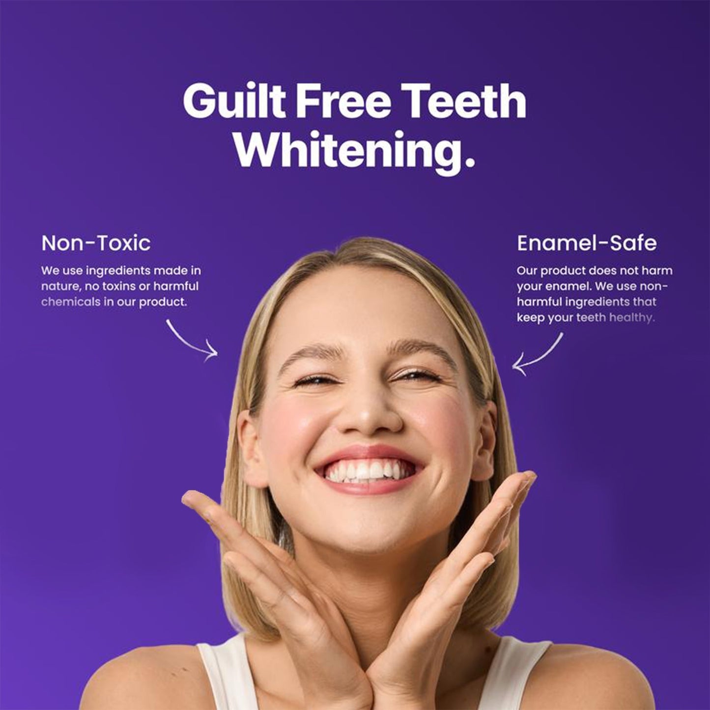 Purple Teeth Whitening Strips | Fast, Gentle & Peroxide-Free Whitening