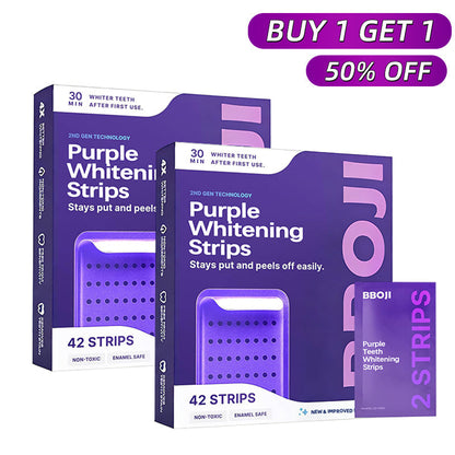 Purple Teeth Whitening Strips | Fast, Gentle & Peroxide-Free Whitening