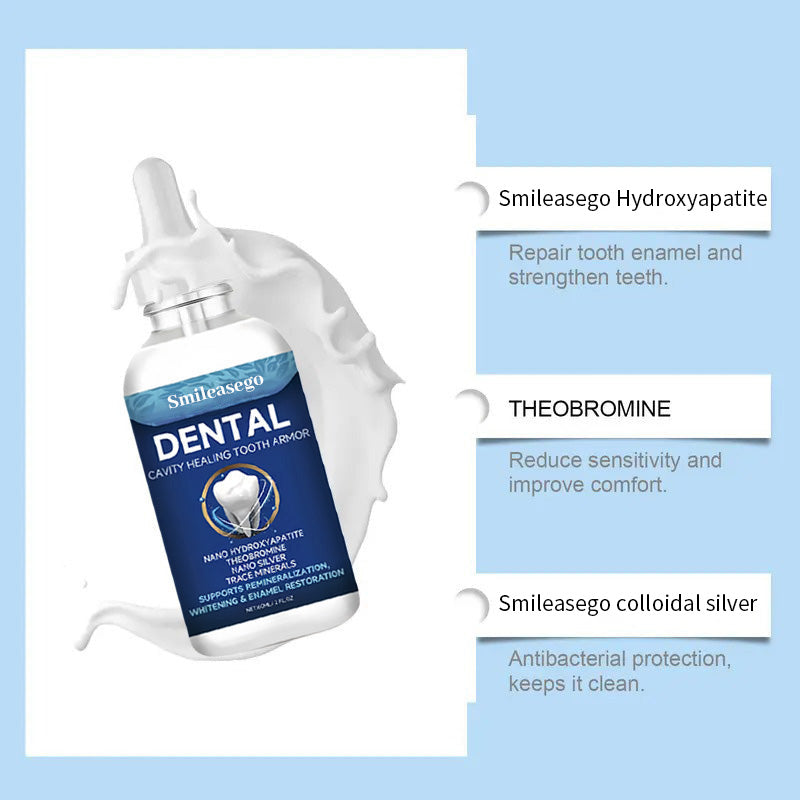 Smileasego Fluoride-Free Hydroxyapatite Tooth Armor Drops & Enamel Repair, Whitening & Fresh Breath