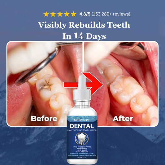Smileasego Fluoride-Free Hydroxyapatite Tooth Armor Drops & Enamel Repair, Whitening & Fresh Breath